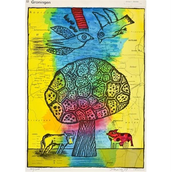 Grote foto corneille groningen antiek en kunst litho en zeefdrukken