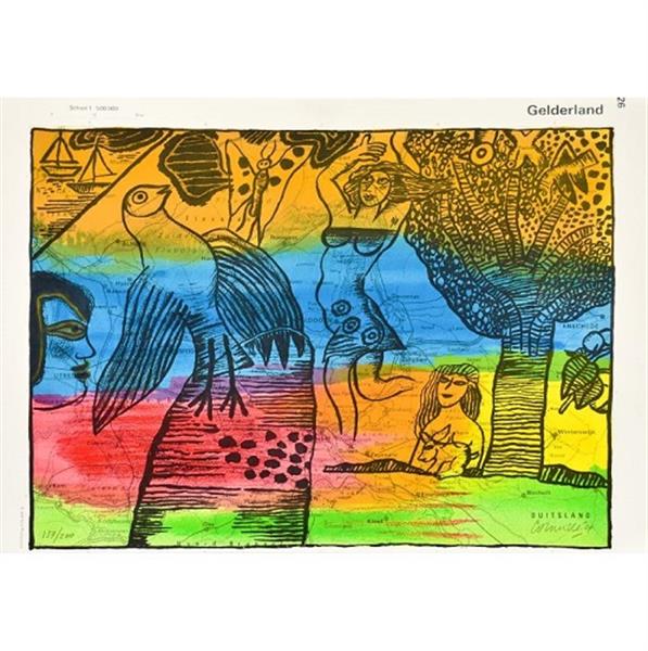 Grote foto corneille flevoland antiek en kunst litho en zeefdrukken
