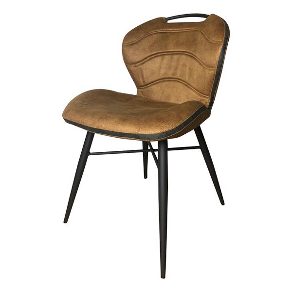 Grote foto eetkamerstoel tiba cognac huis en inrichting stoelen