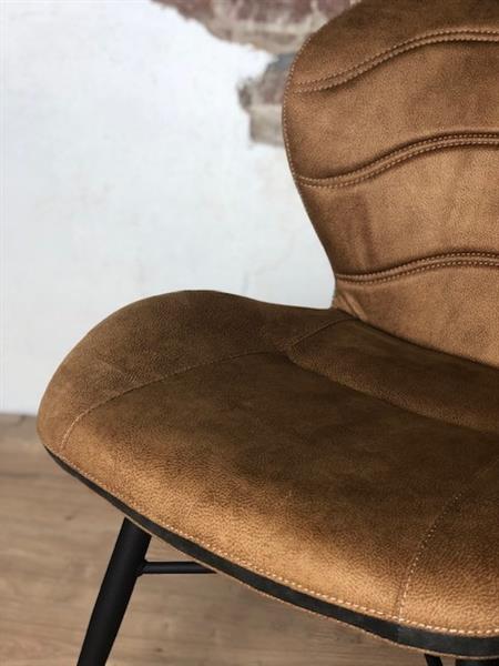 Grote foto eetkamerstoel tiba cognac huis en inrichting stoelen