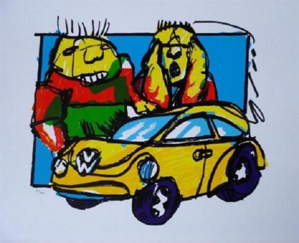 Grote foto herman brood metro lovers antiek en kunst litho en zeefdrukken