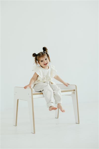 Grote foto houten speeltafel stoel maat s m white white kinderen en baby complete kinderkamers