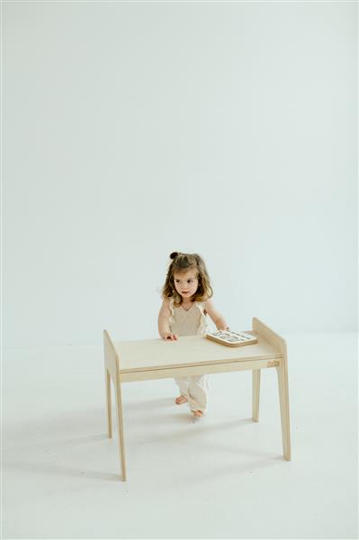 Grote foto houten speeltafel stoel maat s m white white kinderen en baby complete kinderkamers