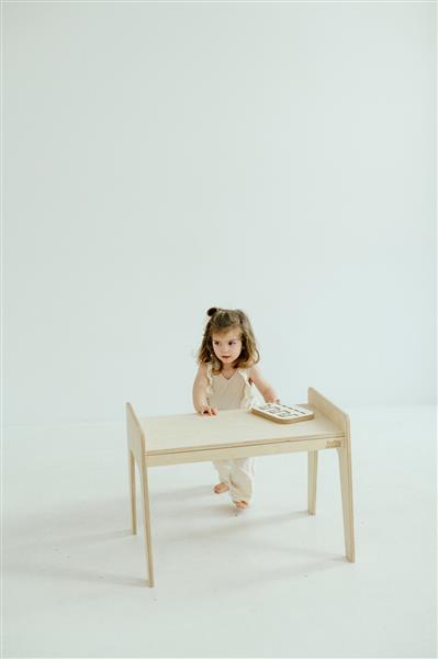 Grote foto houten speeltafel stoel maat s m white white kinderen en baby complete kinderkamers