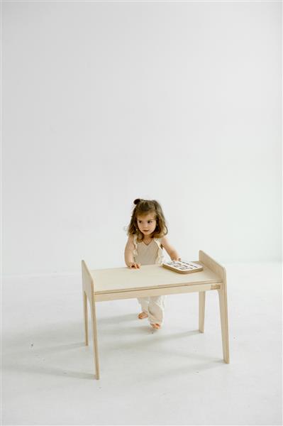 Grote foto houten speeltafel stoel maat s m natural natural kinderen en baby complete kinderkamers