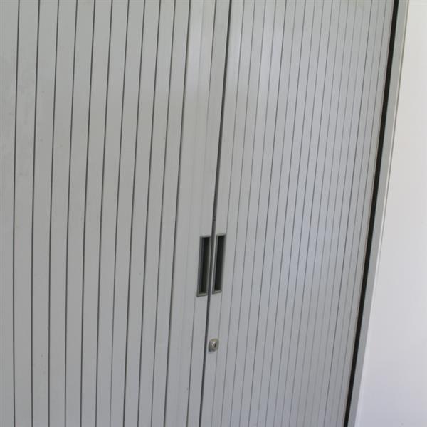 Grote foto roldeurkast zilvergrijs zilvergrijs 195 x 120 x 47 b keus 3 huis en inrichting overige