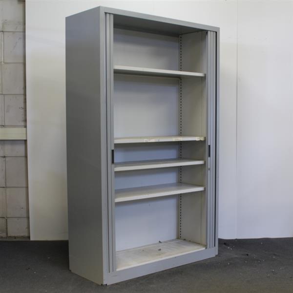 Grote foto roldeurkast zilvergrijs zilvergrijs 195 x 120 x 47 b keus 2 huis en inrichting overige