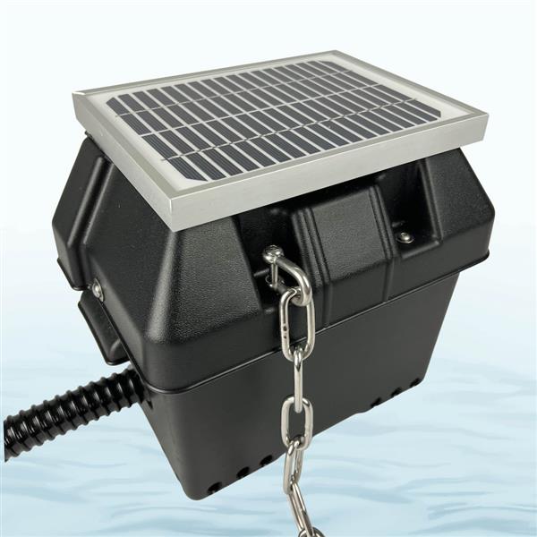 Grote foto hoosmaat automatische bilgepomp op zonne energie watersport en boten accessoires en onderhoud