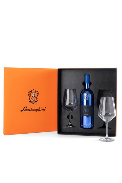 Grote foto lamborghini blu luxe collection gift box verzamelen flesjes en doppen