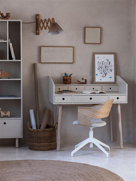 Grote foto bureau secretaire river woodluck sand beige kinderen en baby complete kinderkamers