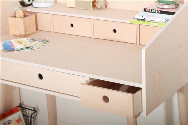 Grote foto bureau secretaire river woodluck sand beige kinderen en baby complete kinderkamers