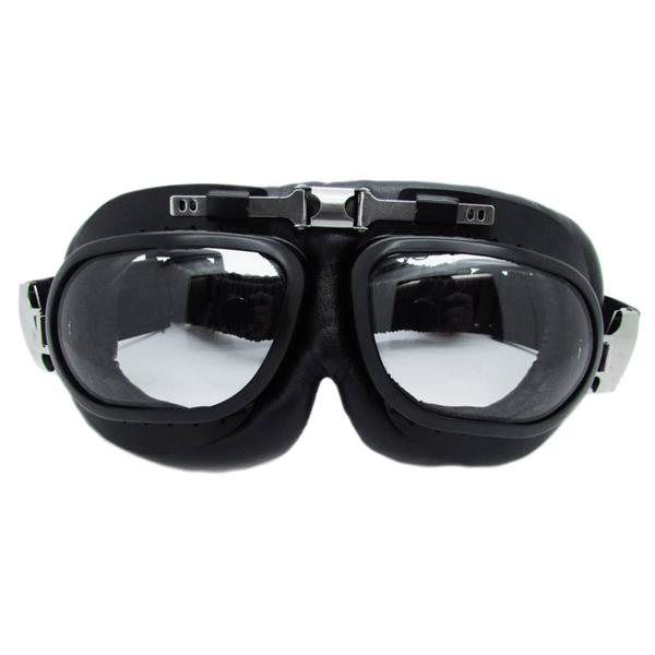 Grote foto crg raf zwarte motorbril glaskleur zilver reflectie motoren kleding