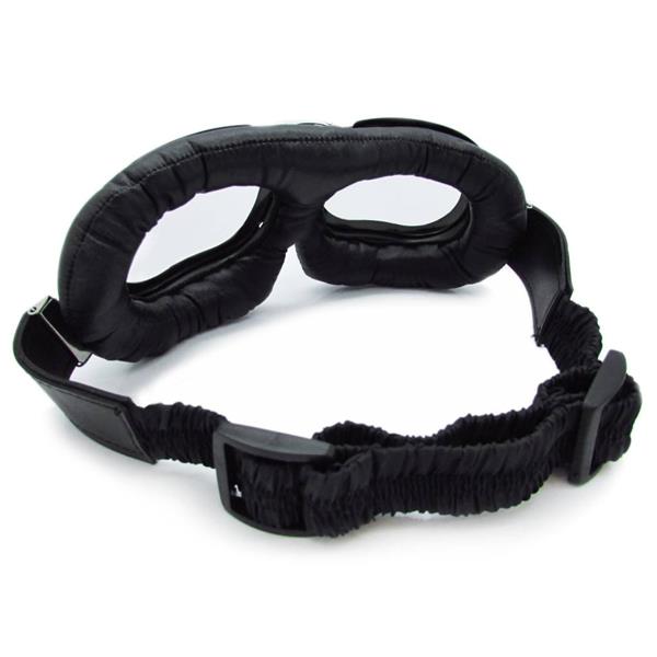 Grote foto crg raf zwarte motorbril glaskleur zilver reflectie motoren kleding