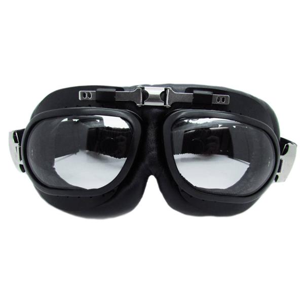 Grote foto crg raf zwarte motorbril glaskleur zilver reflectie motoren kleding