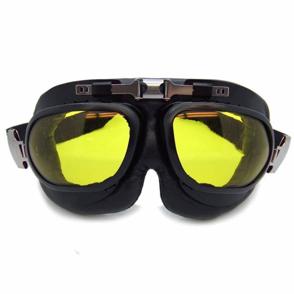 Grote foto crg raf zwarte motorbril glaskleur zilver reflectie motoren kleding
