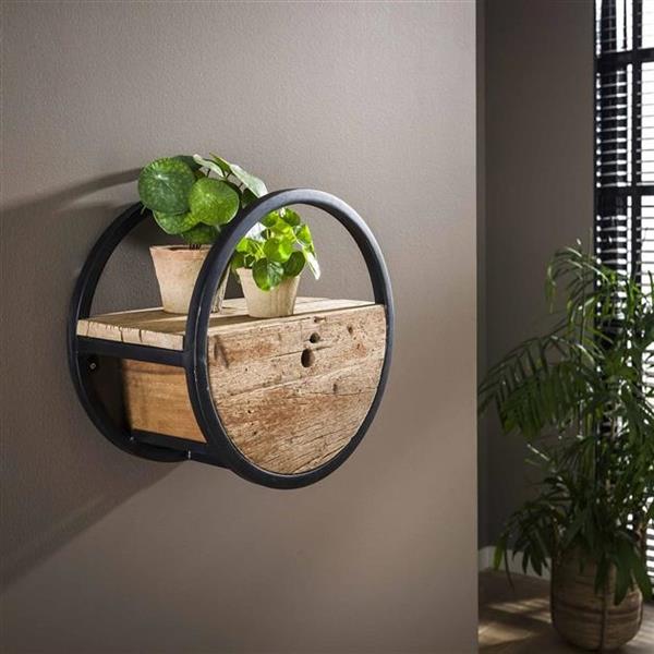 Grote foto rond wandrek york met lade 40 cm huis en inrichting woningdecoratie