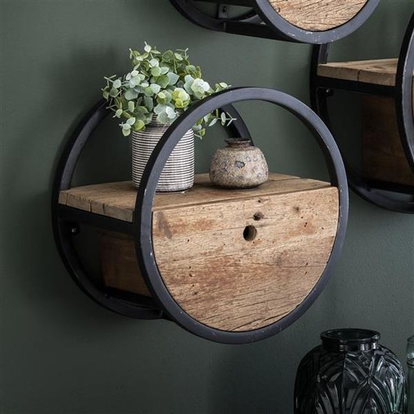 Grote foto rond wandrek york met lade 40 cm huis en inrichting woningdecoratie