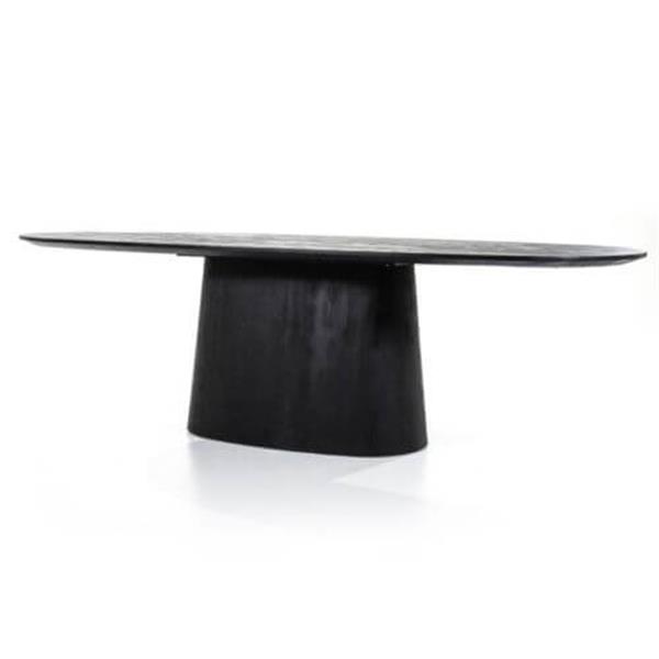 Grote foto eettafel aron ovaal 200x110 zwart huis en inrichting eettafels