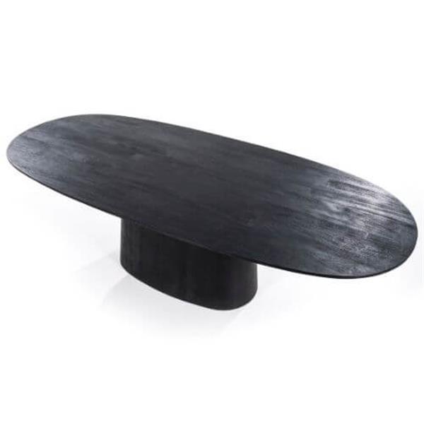 Grote foto eettafel aron ovaal 200x110 zwart huis en inrichting eettafels
