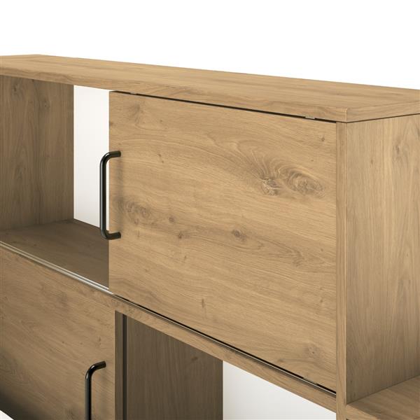 Grote foto luna 1 persoonsbed met kastjes en lade eiken gami antiek en kunst stoelen en banken