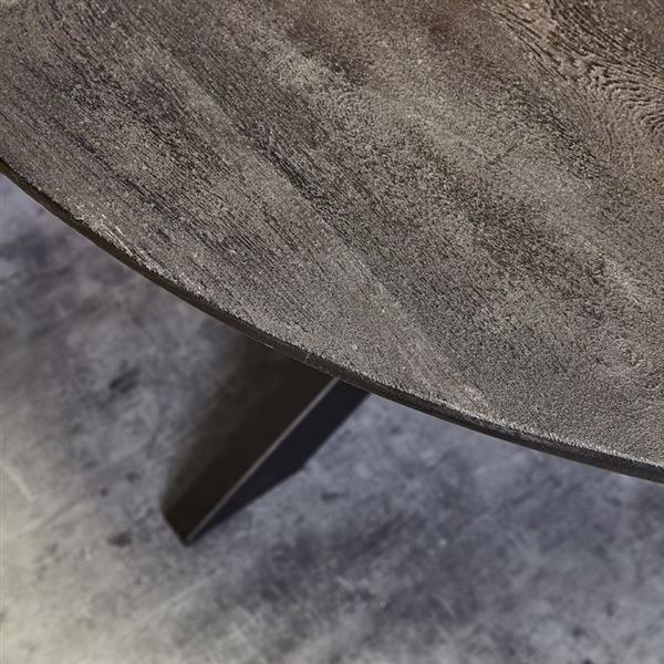Grote foto ronde eettafel zwart new york 120 cm huis en inrichting eettafels