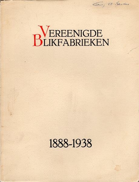Grote foto vereenigde blikfabrieken 1888 1938 verzamelen blikken