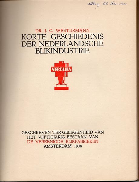 Grote foto vereenigde blikfabrieken 1888 1938 verzamelen blikken