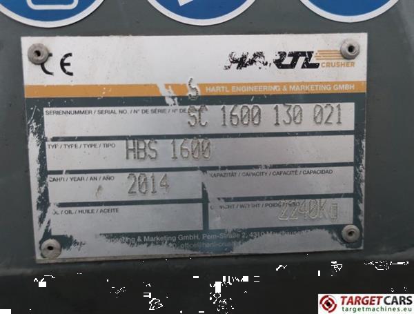 Grote foto hartl hbs 1600 screening hbs1600 screen 160cm bucket doe het zelf en verbouw afvalverwerking