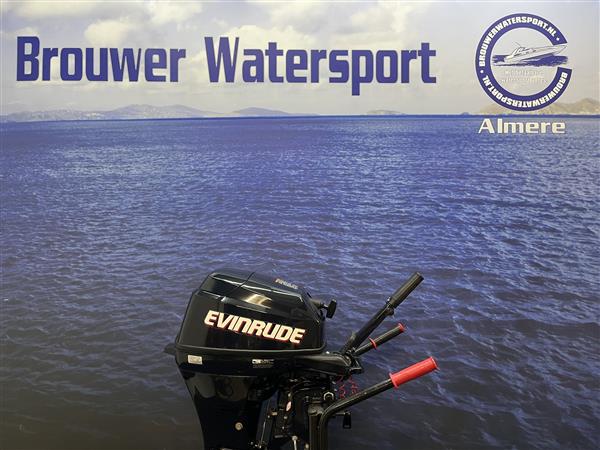 Grote foto evinrude 15pk buitenboordmotor kortstaart knuppel bediend watersport en boten motorboten en jachten