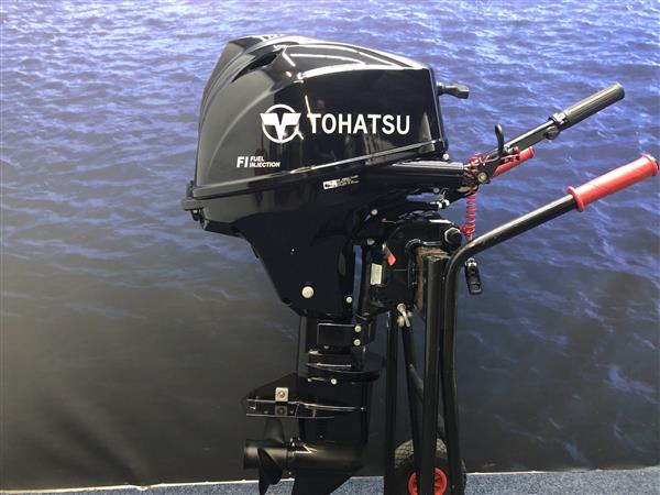 Grote foto tohatsu 20 pk buitenboordmotor lang staart knuppel besturing watersport en boten buiten en binnenboordmotoren