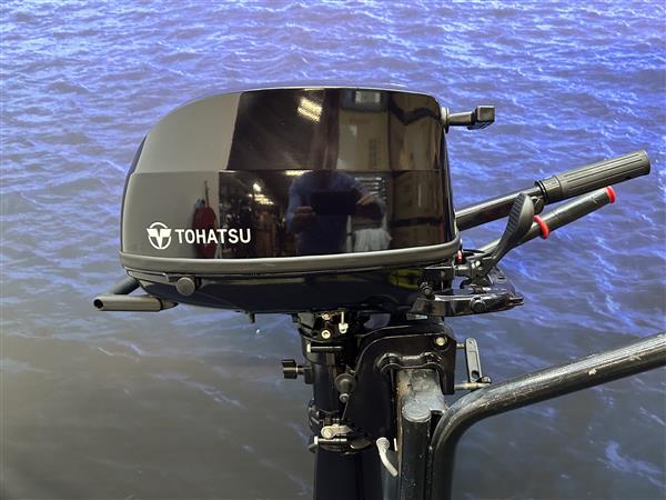 Grote foto tohatsu 5 pk buitenboordmotor mfs 5d kortstaart nieuwe watersport en boten buiten en binnenboordmotoren