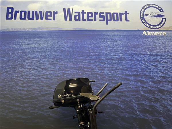 Grote foto tohatsu 6 pk buitenboordmotor mfs 6d kortstaart afstand watersport en boten buiten en binnenboordmotoren
