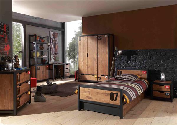 Grote foto alex 1 persoonsbed en nachtkastje showmodel met hoge korting vipack antiek en kunst stoelen en banken