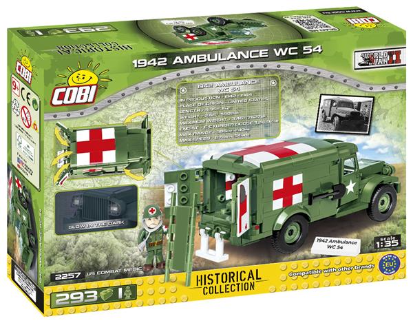 Grote foto cobi ww2 2257 dodge wc54 ambulance kinderen en baby overige