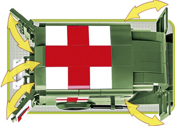 Grote foto cobi ww2 2257 dodge wc54 ambulance kinderen en baby overige