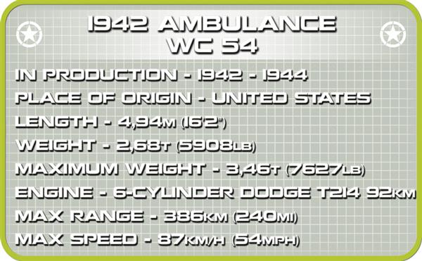 Grote foto cobi ww2 2257 dodge wc54 ambulance kinderen en baby overige