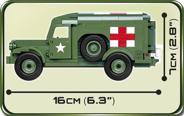 Grote foto cobi ww2 2257 dodge wc54 ambulance kinderen en baby overige