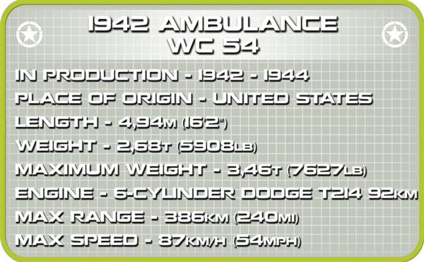 Grote foto cobi ww2 2257 dodge wc54 ambulance kinderen en baby overige