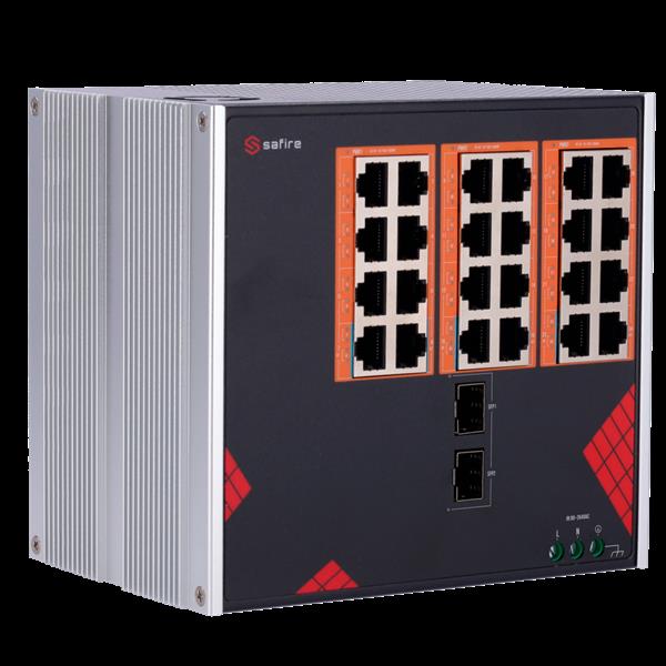 Grote foto safire poe switch 390w unmanaged 24 poorten 2 uplink tot 1000mbps sf swi2624hipoe gf ac 39 computers en software netwerkkaarten routers en switches