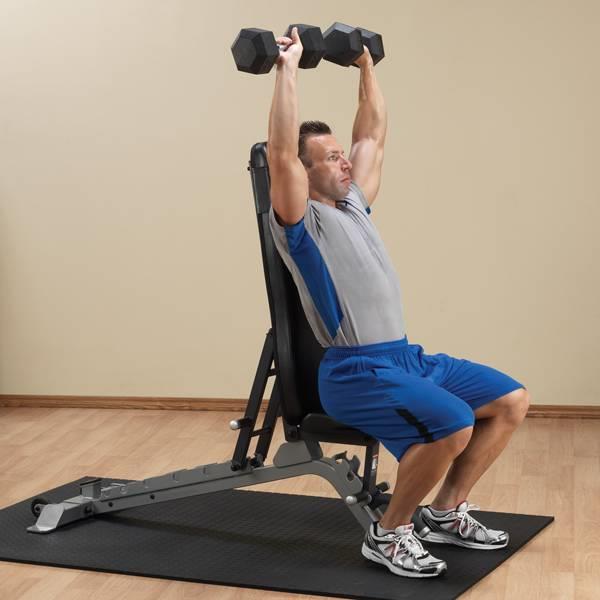 Grote foto proclubline adjustable bench sfid325 grijs sport en fitness fitness