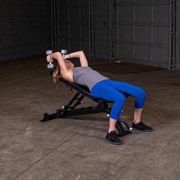 Grote foto proclubline adjustable bench sfid325 grijs sport en fitness fitness