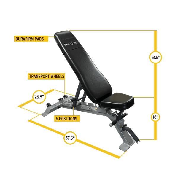Grote foto proclubline adjustable bench sfid325 grijs sport en fitness fitness