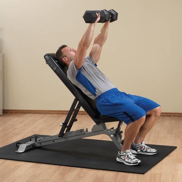 Grote foto proclubline adjustable bench sfid325 grijs sport en fitness fitness