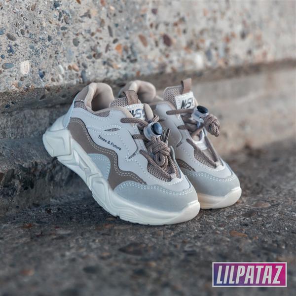 Grote foto futurez beige maat 22 28 kindersneakers maat 28 kinderen en baby schoenen voor meisjes