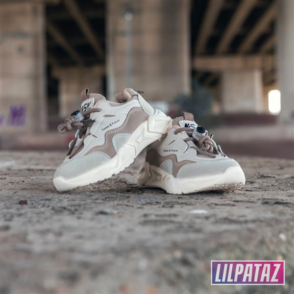 Grote foto futurez beige maat 22 28 kindersneakers maat 28 kinderen en baby schoenen voor meisjes