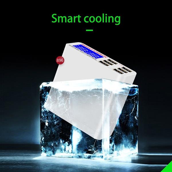 Grote foto drphone smartc8 multi usb hub oplaadstation met digtale lcd scherm 40w met qc 3.0 18w usb poort computers en software overige computers en software