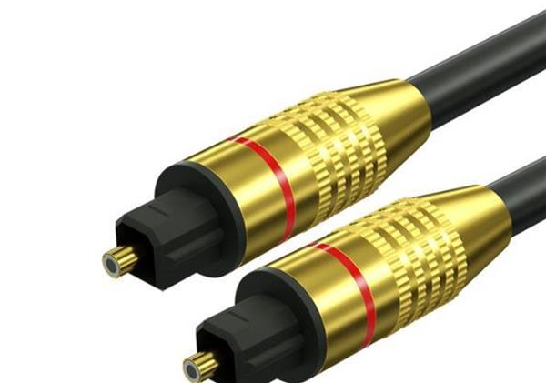 Grote foto drphone goldplate digitale audio toslink 5.1 dolby stereo sound spdif fiber optische audiokabel telecommunicatie opladers en autoladers