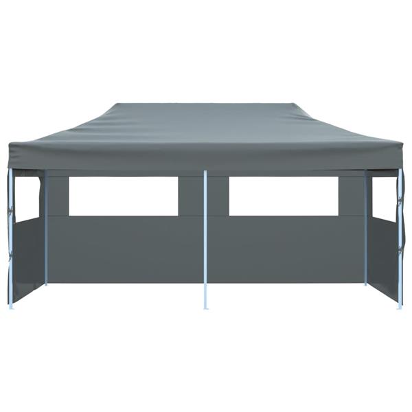 Grote foto vidaxl partytent pop up inklapbaar met zijwanden 3x6 m antraciet tuin en terras overige tuin en terras