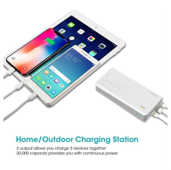 Grote foto drphone rs8 30000 mah powerbank 10 voudige bescherming 3 apparaten laden qualcomm 3.0 usb c telecommunicatie opladers en autoladers