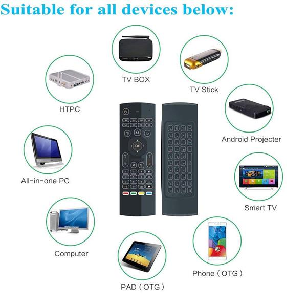 Grote foto drphone air mouse remote afstandbediening 2.4g mx3 pro mini wireless draadloos keyboard toetsenb computers en software overige computers en software
